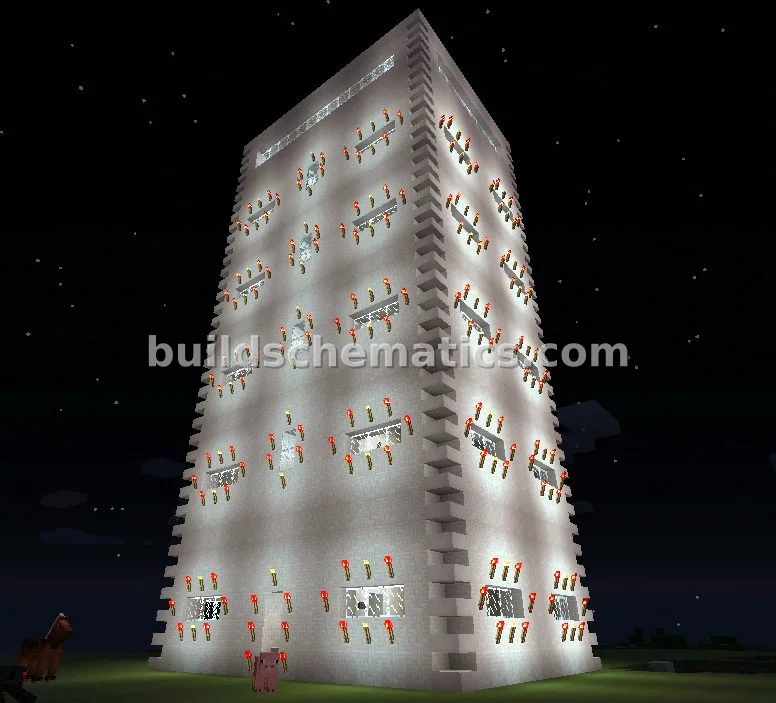 Modern Hotel Building With Working Lifts