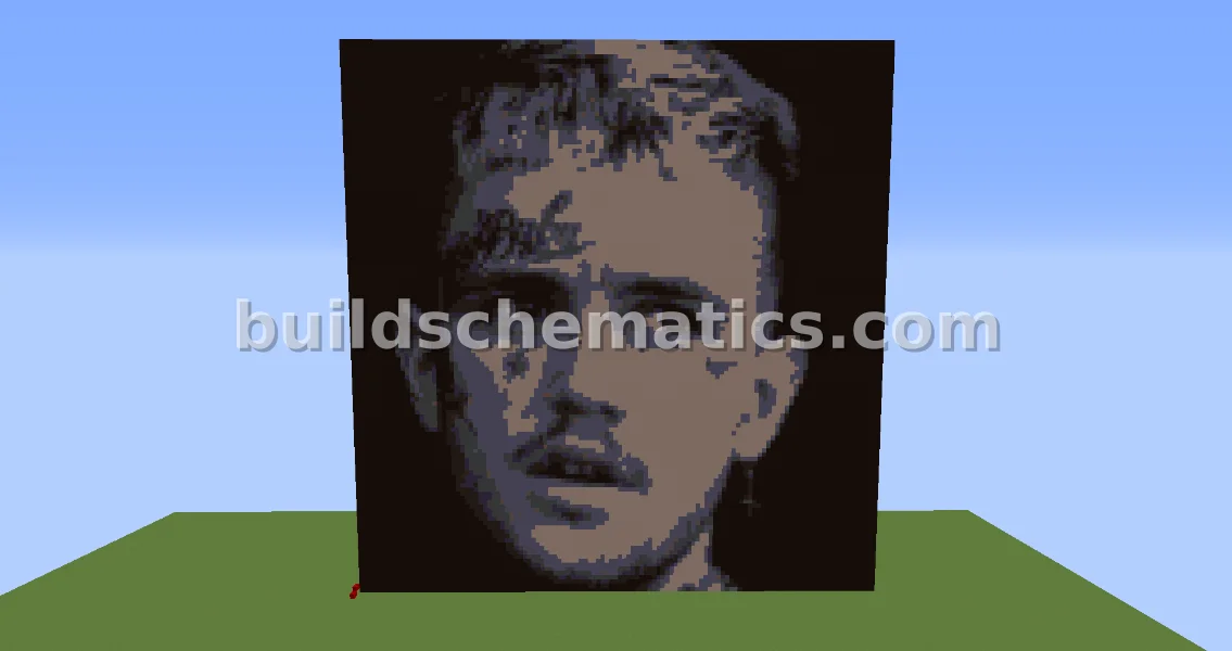 Lil Peep Pixel Art Statue