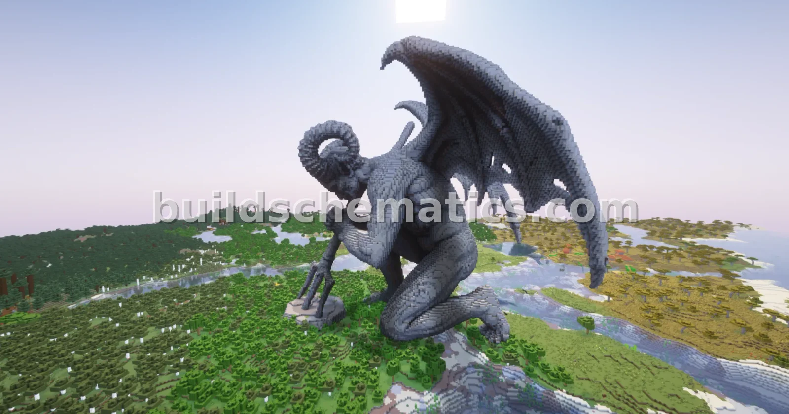 Gargoyle Statue Minecraft Knees — view 4