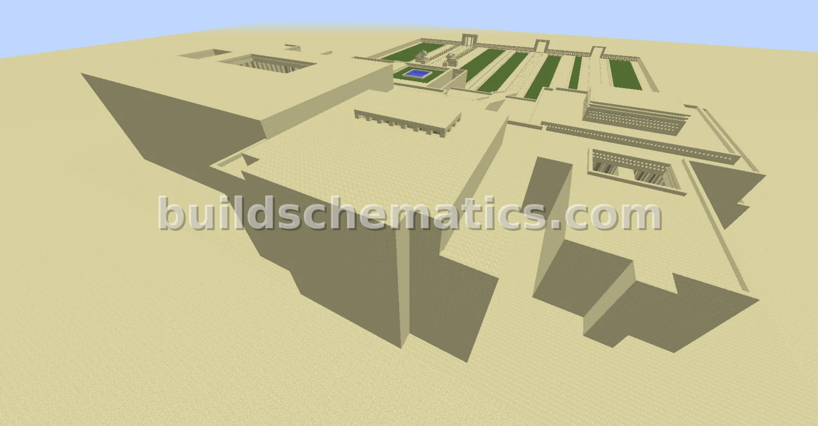 Ancient Egyptian Temple Complex — view 3