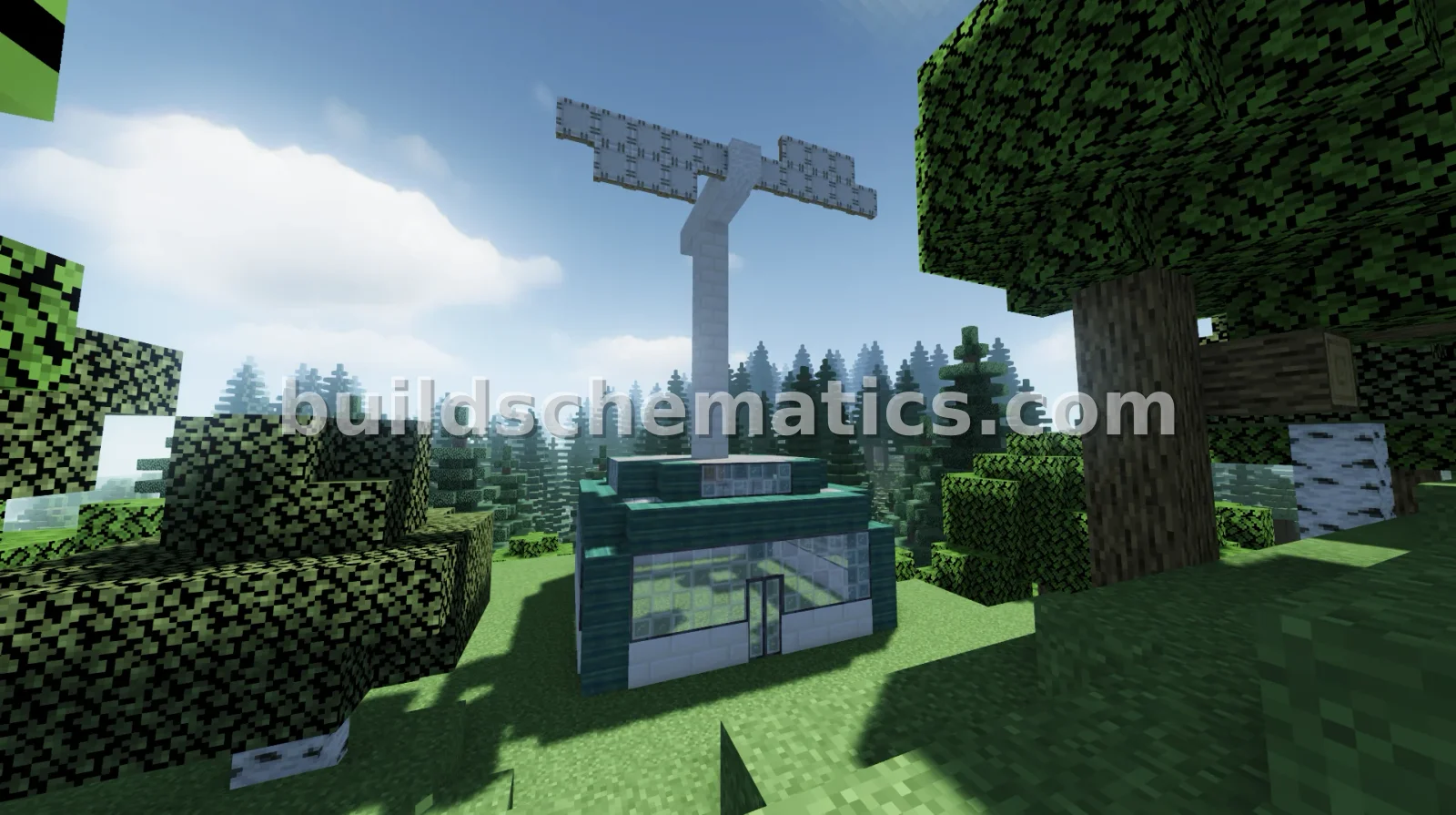 Small Windmill Farm With Power Source