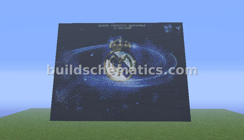 Real Madrid Logo Pixel Art