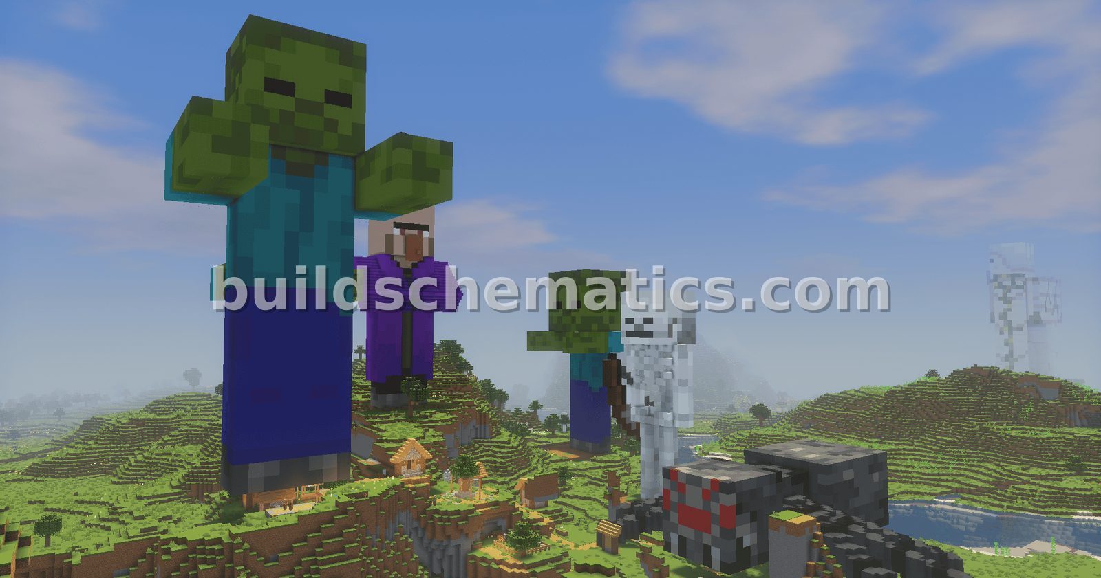Hostile Mob Statues and Figures