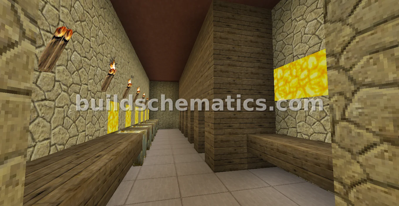 Sandstone Desert Castle with Interior — view 4