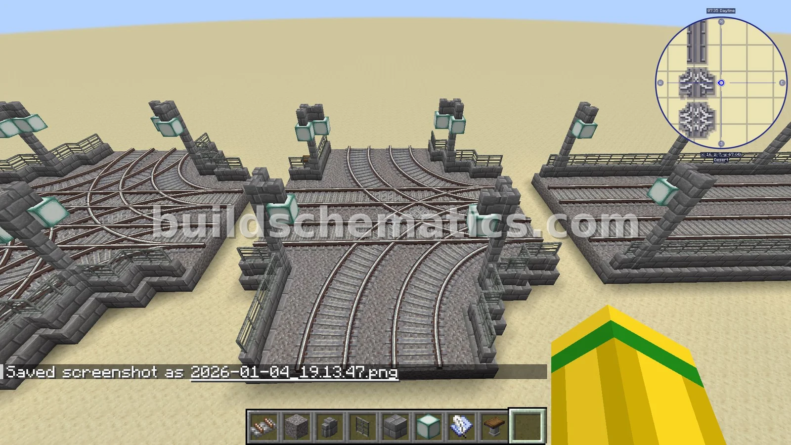 Gravel Minecart Track Junction