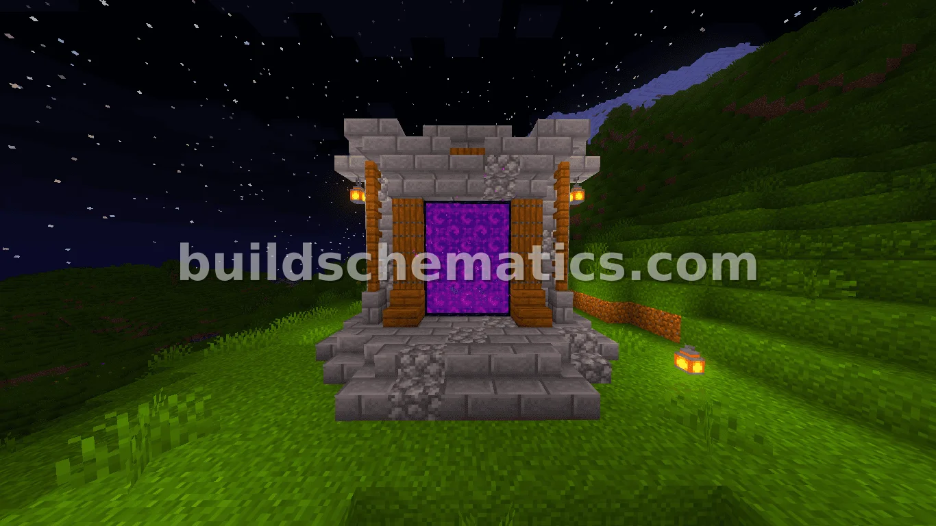 Medieval Nether Portal Decoration — view 4