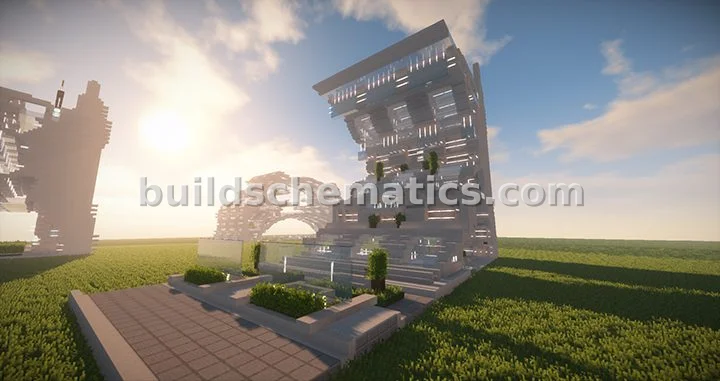 Futuristic Stadium Entrance Gate