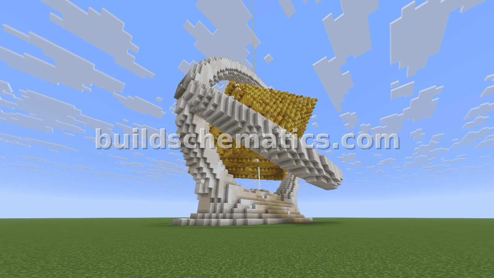 Giant Levitating Gold Ore Beacon — view 2