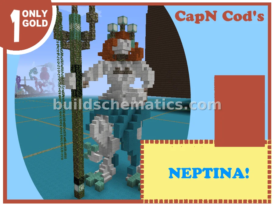 Neptina Aquarium Guardian Statue
