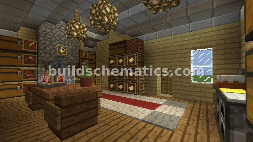 Wooden Forest House with Stone Roof — view 2