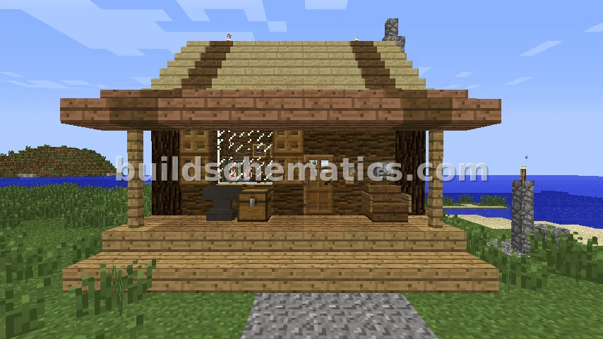 Compact Wooden Two-Story Shack