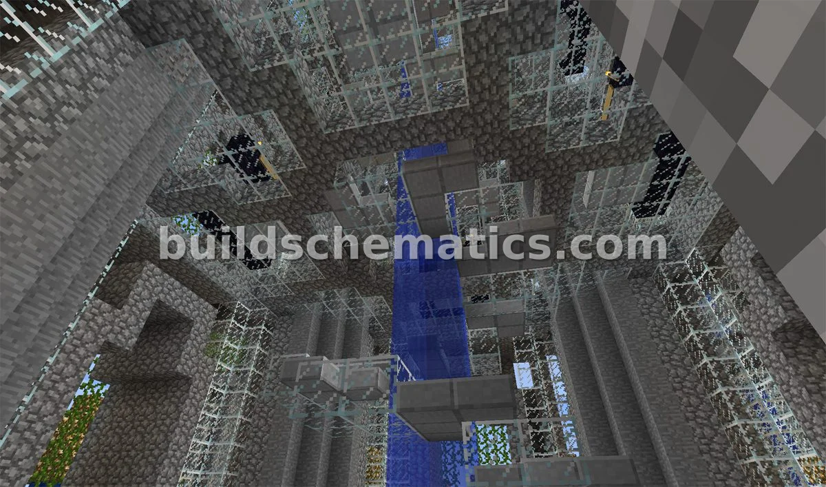 Cobblestone and Glass Portal Towers — view 2