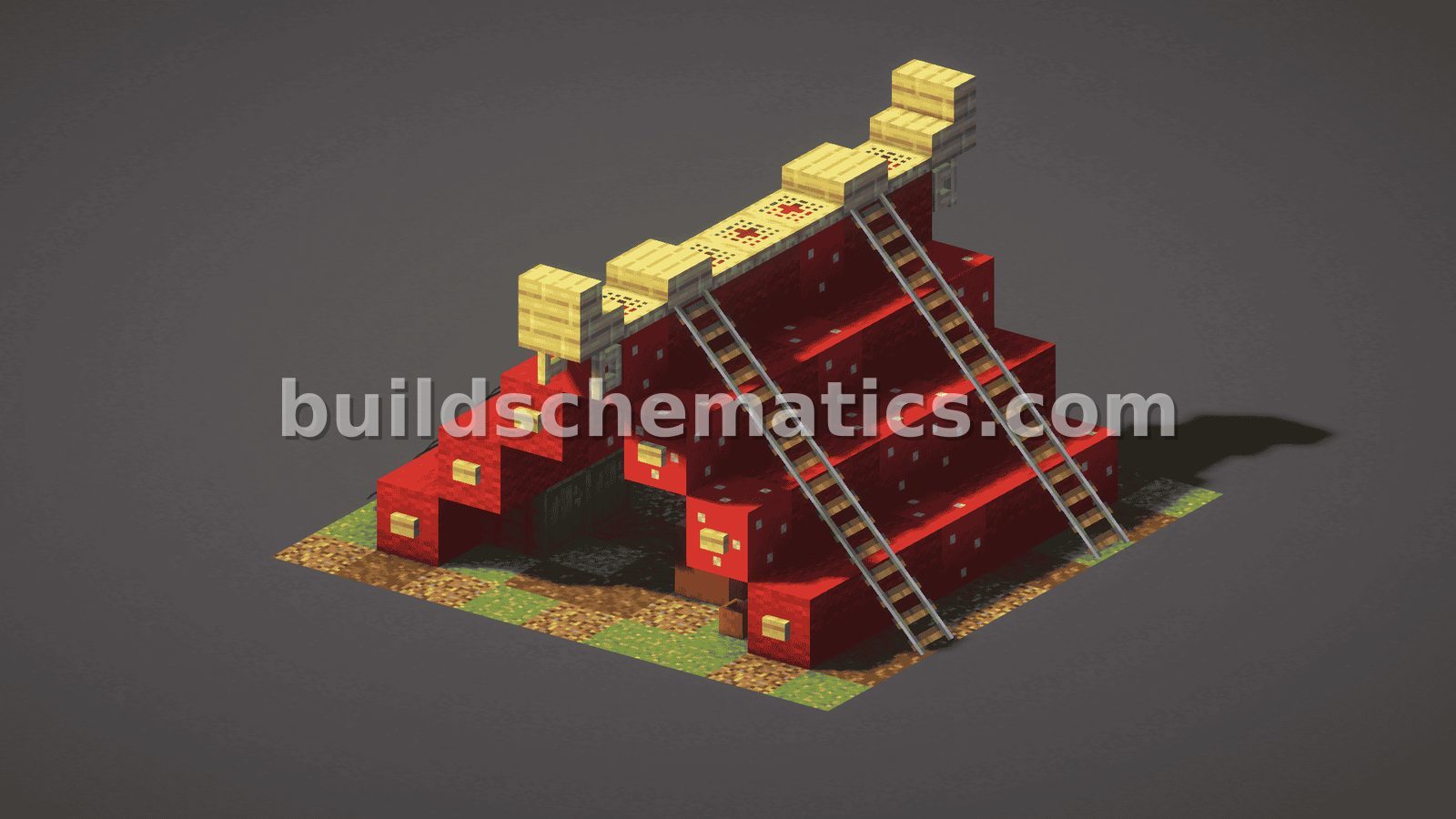 Traditional Japanese Style Tent Schematic