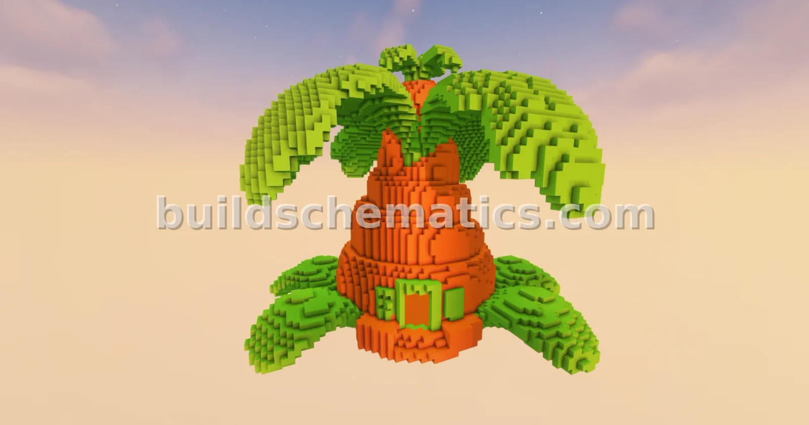 Big Carrot House Statue — view 2