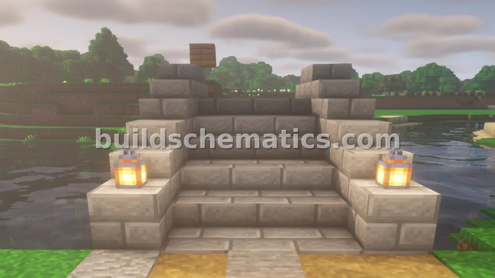 Stone Brick Decoration Bridge