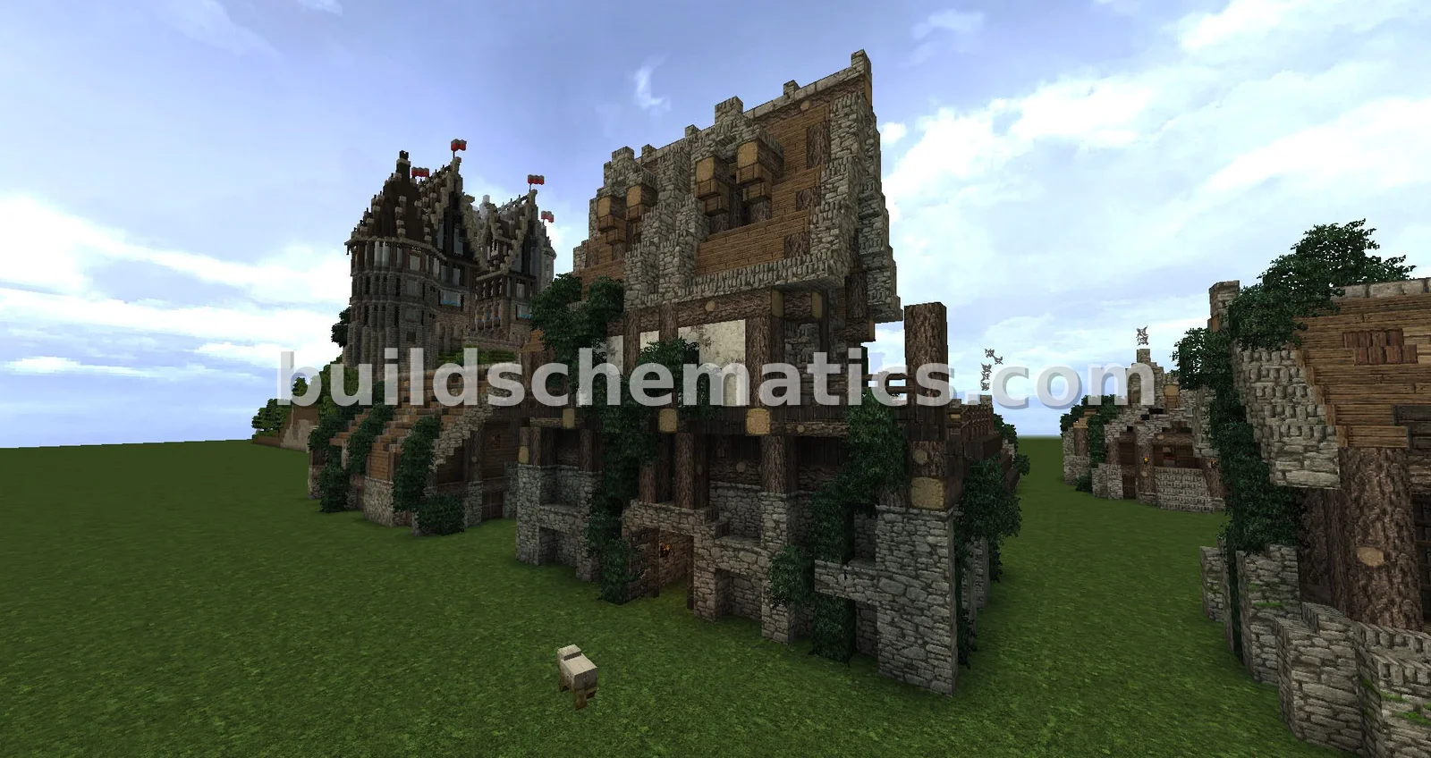 Rustic Mott and Bailey Castle Gatehouse — view 2