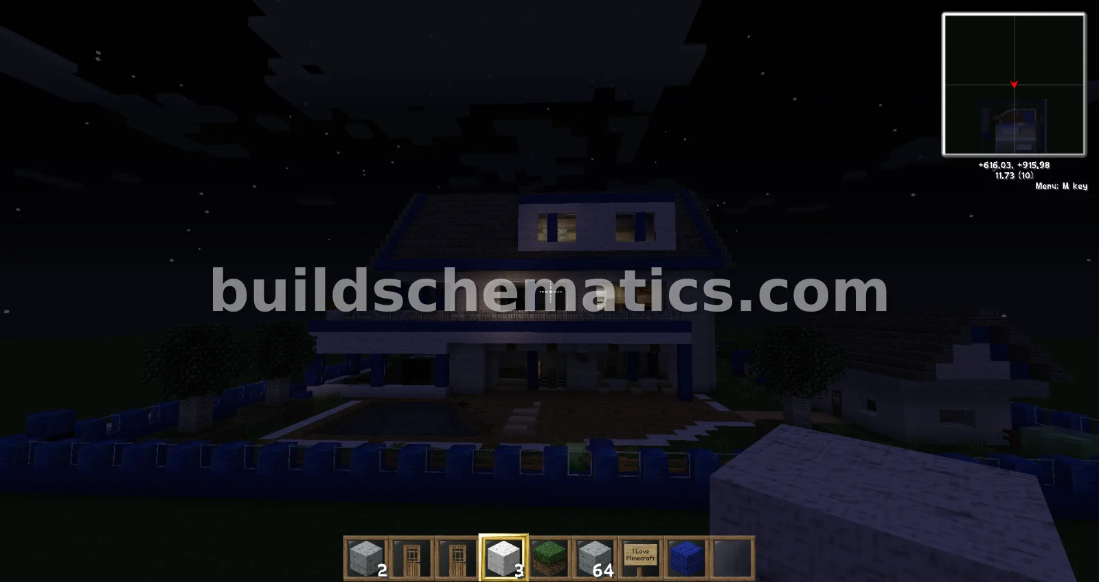 Modern Blue Villa