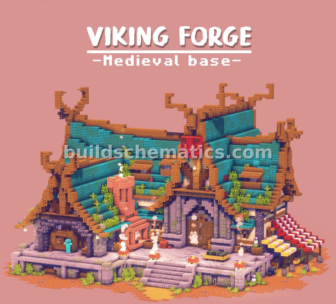 Cozy Viking House With Interior