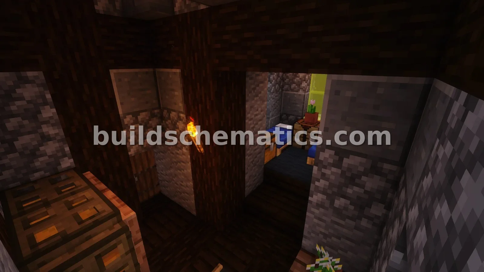 Cozy Medieval House for Two Players Schematic