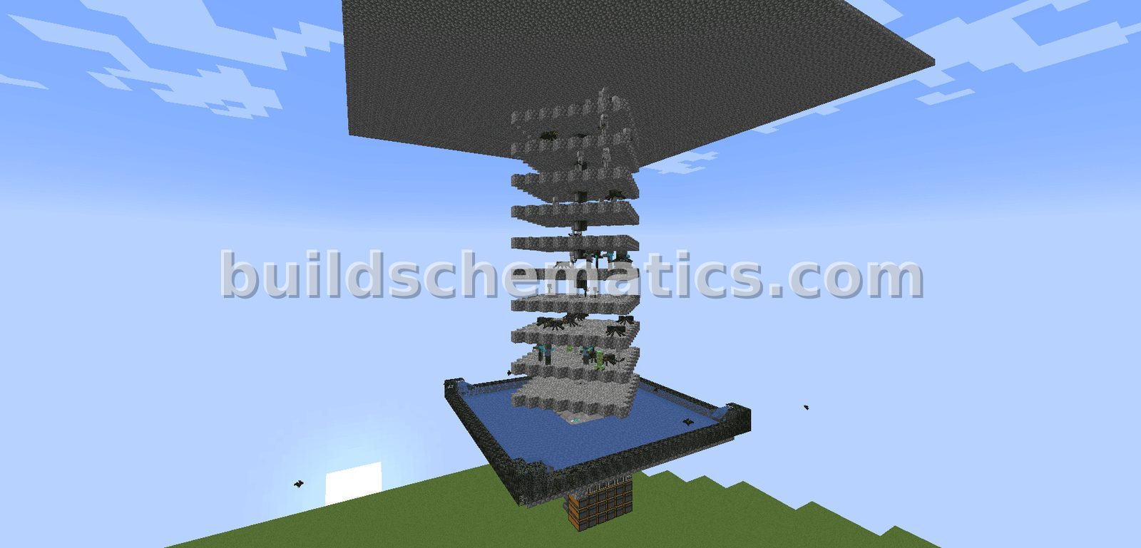 Automated Mob Farm with Item Sorter