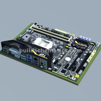 ASUS TUF Z270 Motherboard Pixel Art