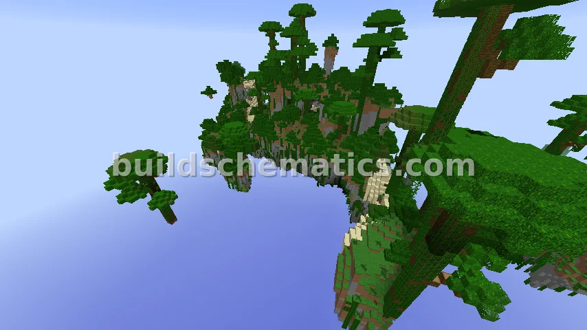 Floating Jungle Islands Cluster — view 4
