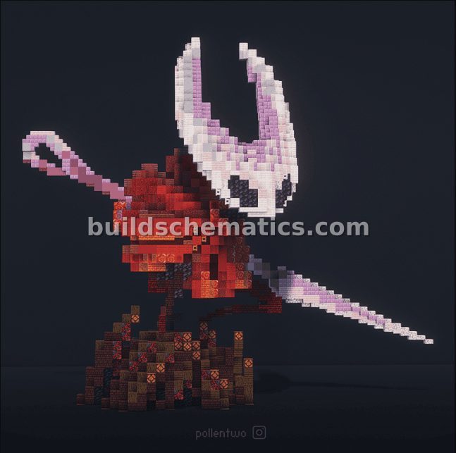 Hornet Hollow Knight Minecraft Statue Build