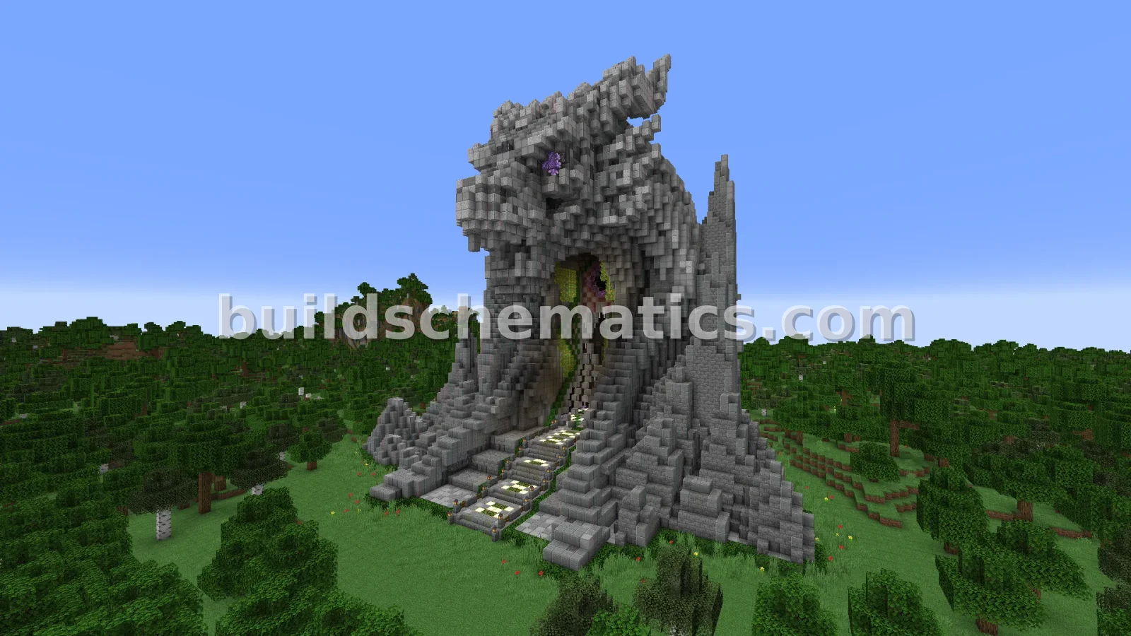 Nether Dragon Portal Statue Build