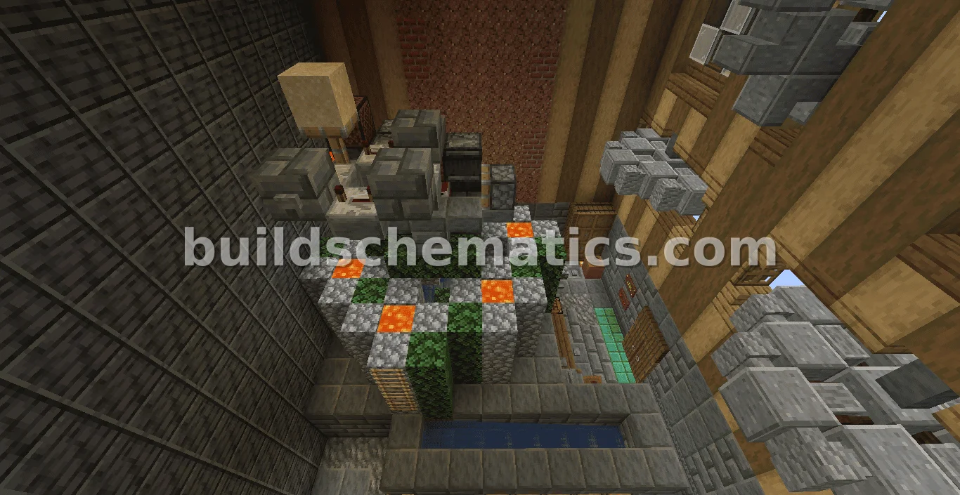 Steampunk Cobblestone House Block Farm — view 5