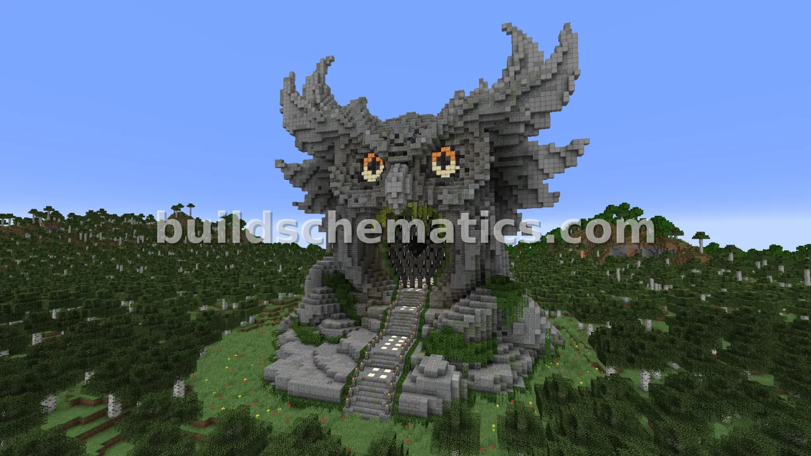 Owl Nether Portal Statue Decoration