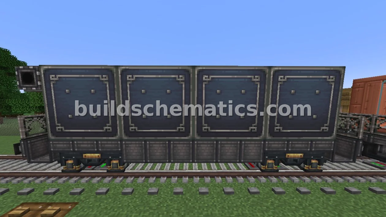 Flat Freight Train Car