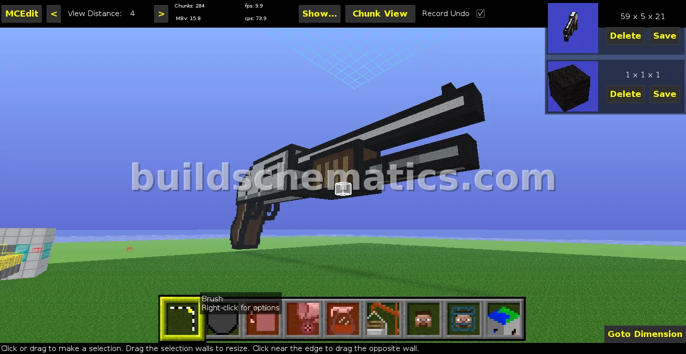 Pixel Gun 3D Shotgun Model