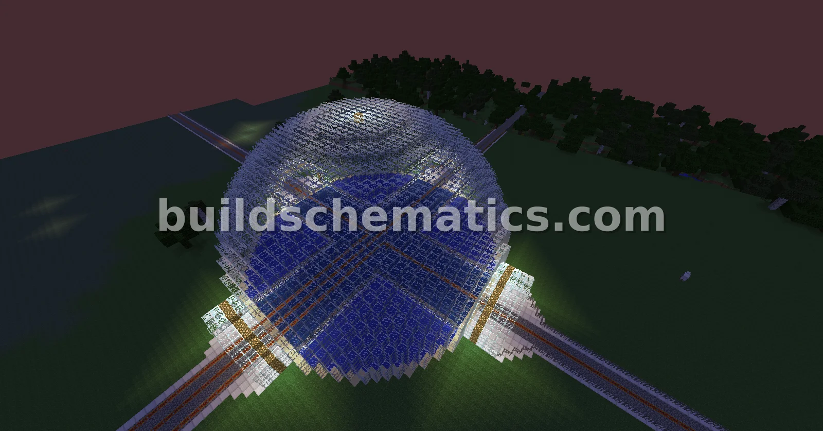 Redstone Train Hub and Aquarium Dome