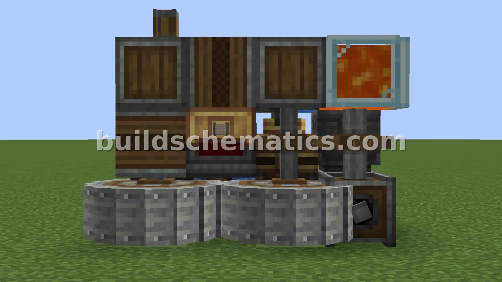 Compact Iron Farm Design — view 3