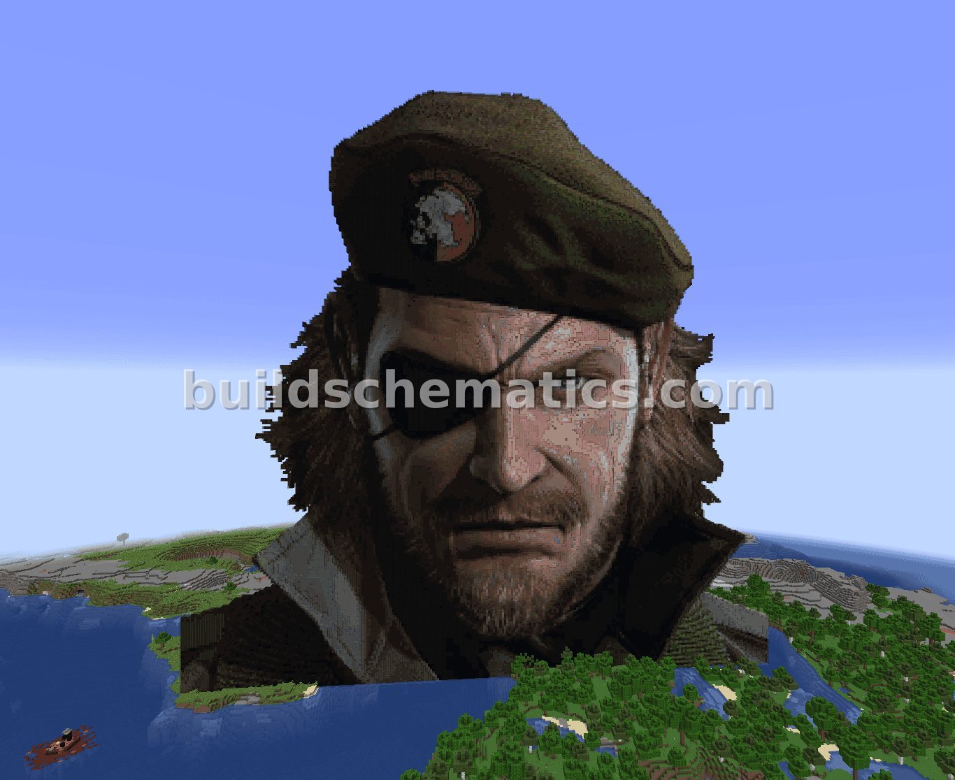 Soldier Pixel Art Statue