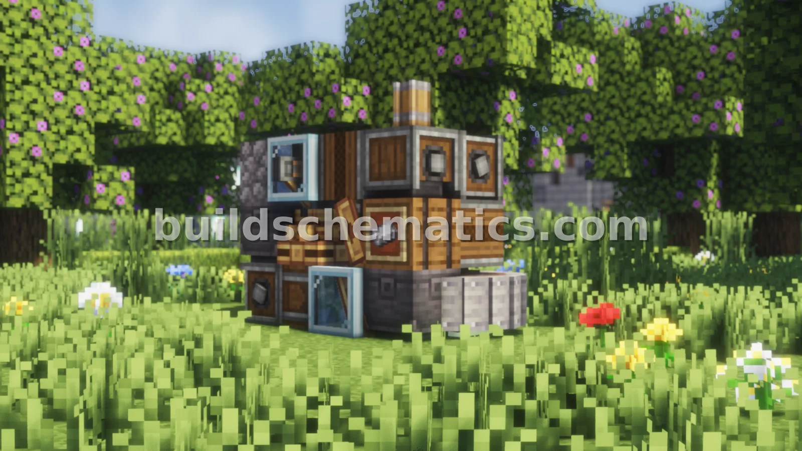 Compact Iron Farm Design