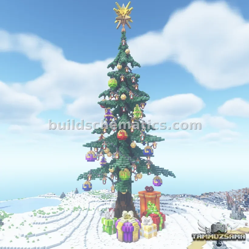 Festive Christmas Tree Decoration Schematic