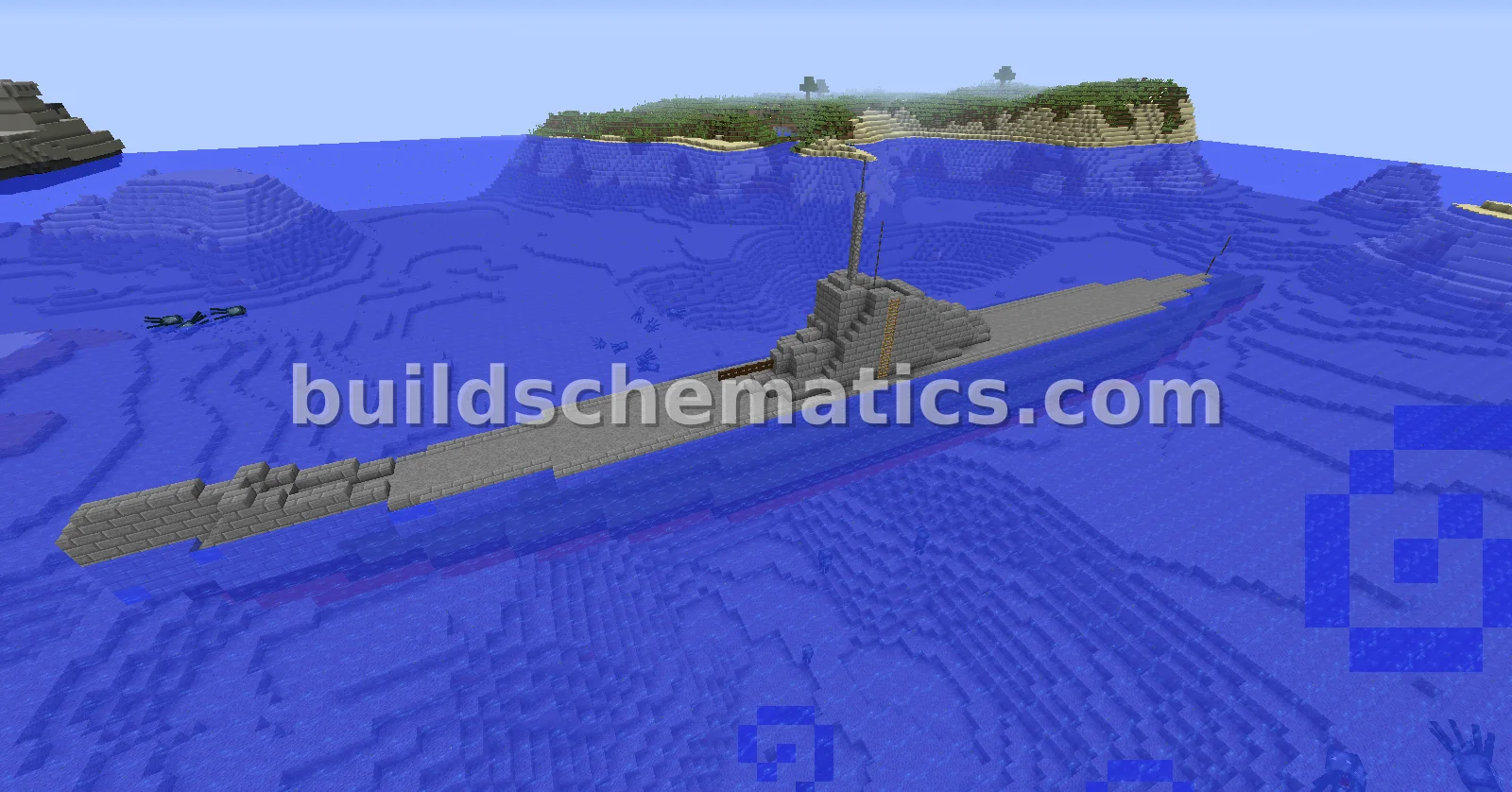 Empty Submarine Model — view 4