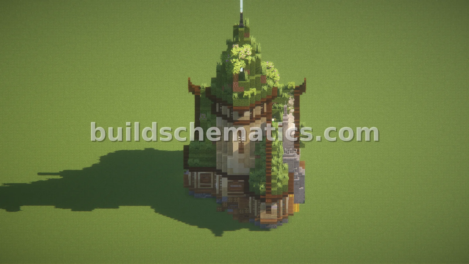 Medieval Moss Farm Structure — view 5