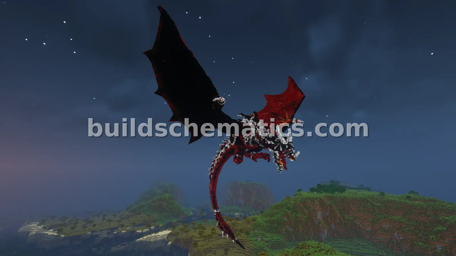 Red Wyvern Statue Large Fantasy Sculpture — view 5