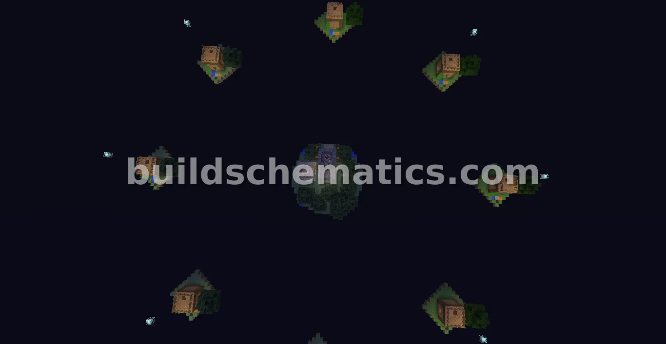 SkyWars Arena - 8 Villager Islands