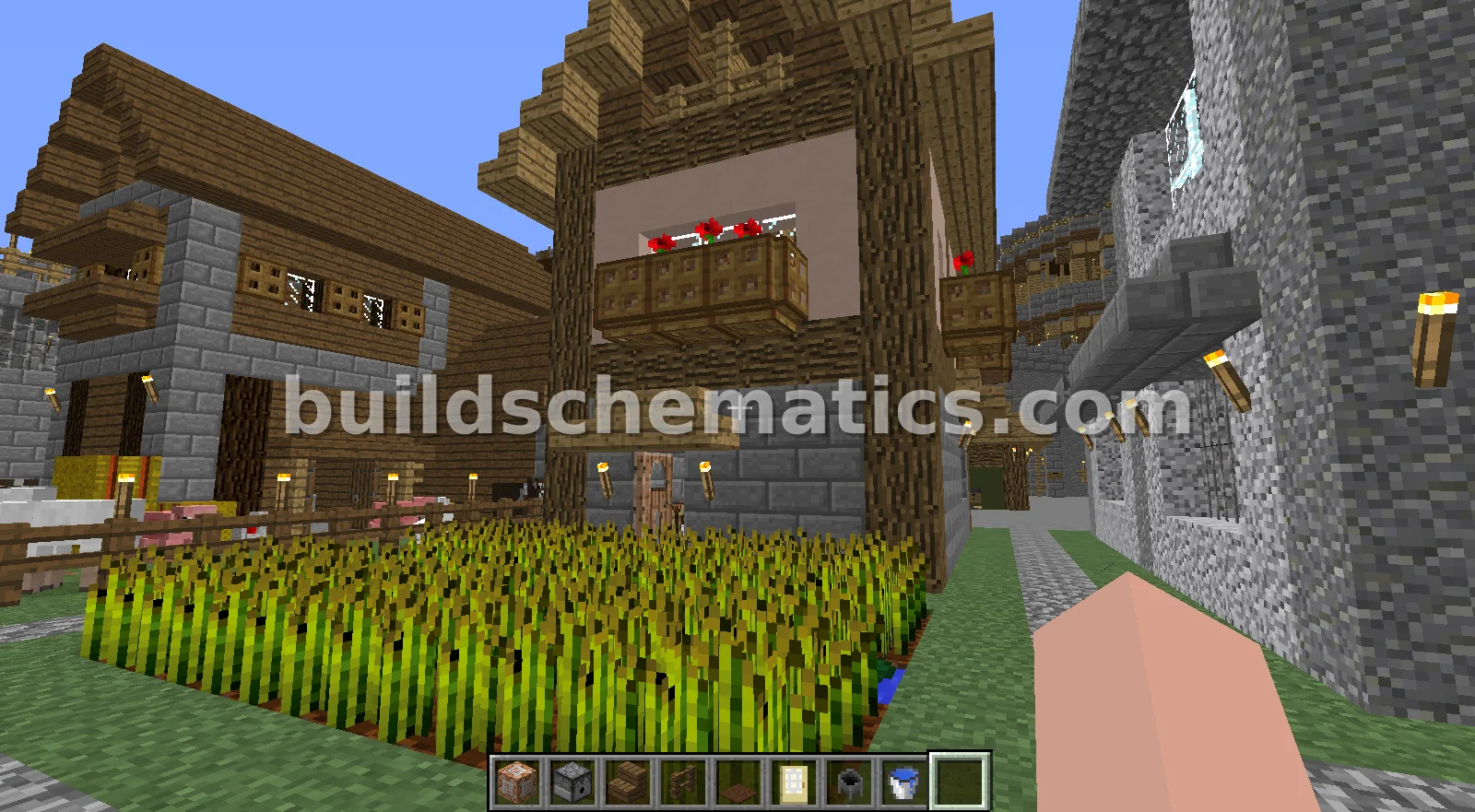 Medieval Bakery With Villager Trading — view 2