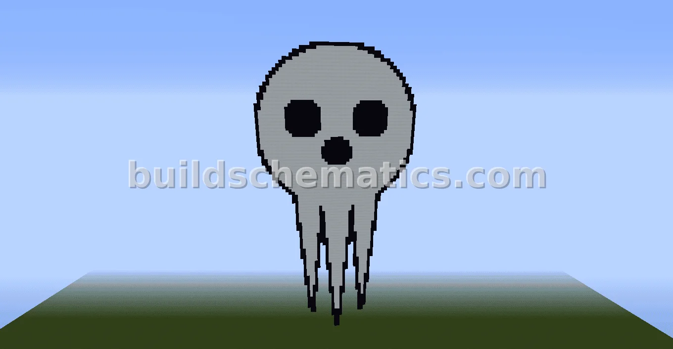 Soul Eater Shinigami Symbol Pixel Art