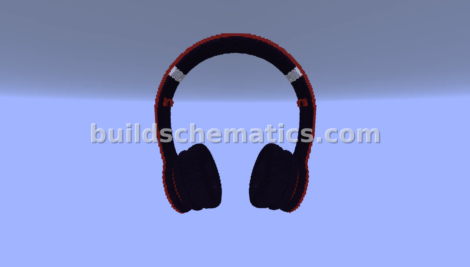Red Headphones Structure — view 2