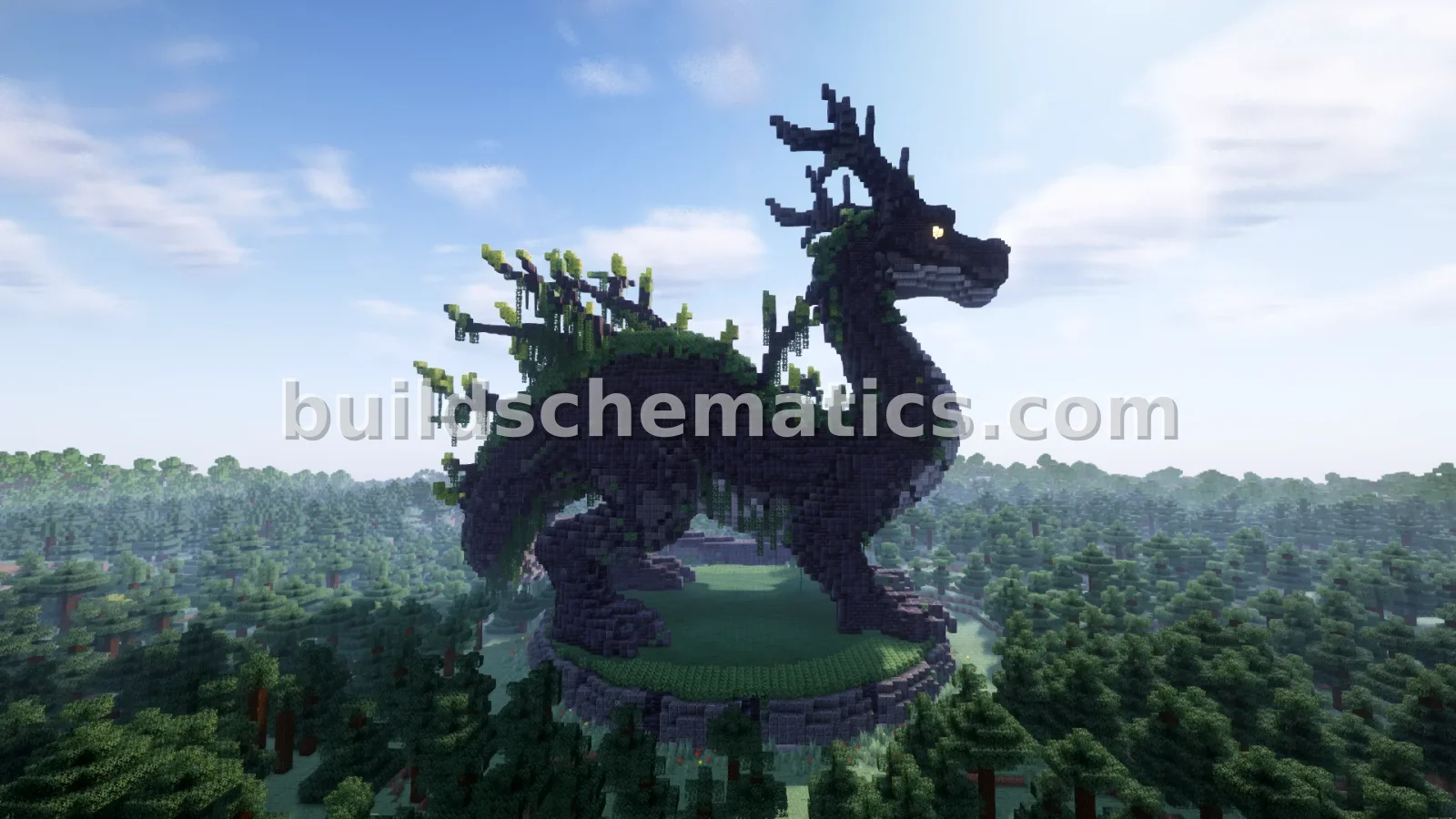 Ancient Dragon Statue Build — view 2