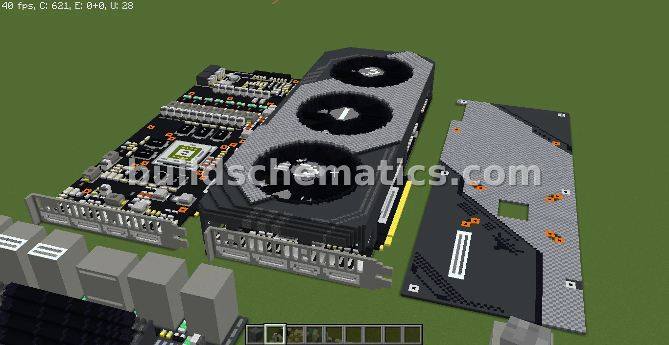 Gaming Computer Component Sculpture