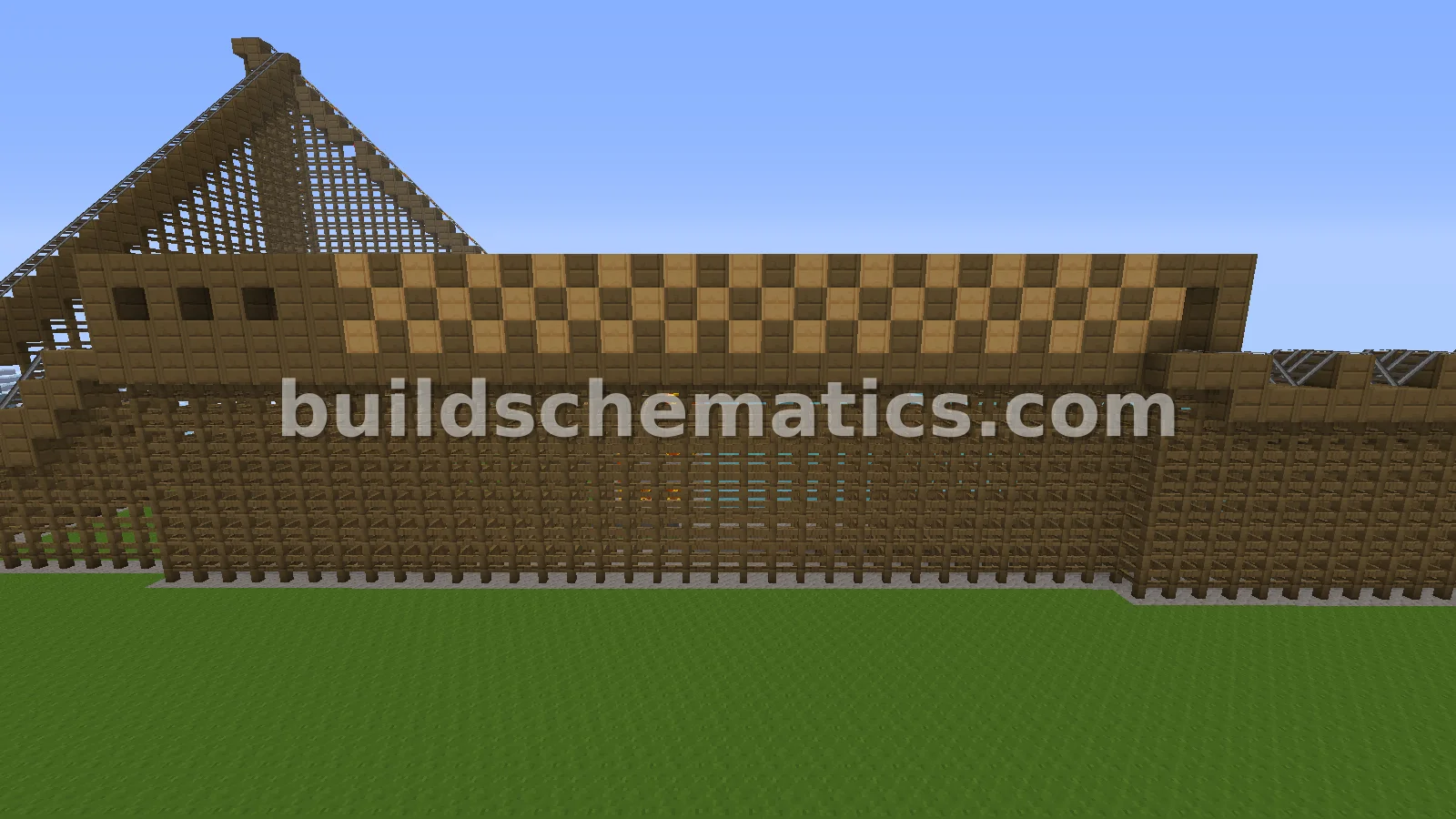 Wooden Roller Coaster with Lava and Water — view 2