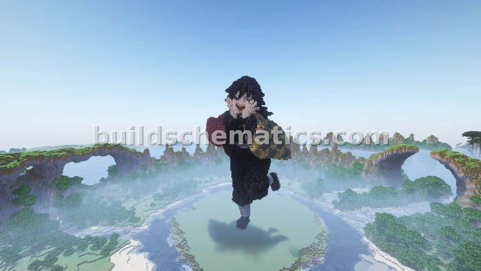 Giyuu Voxel Spirit Statue