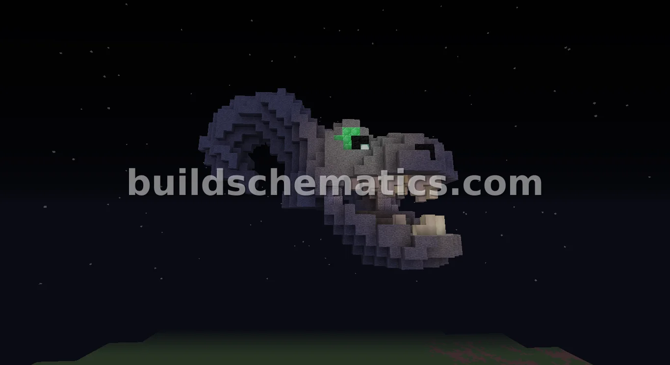 Demon Dragon Skull Structure — view 3