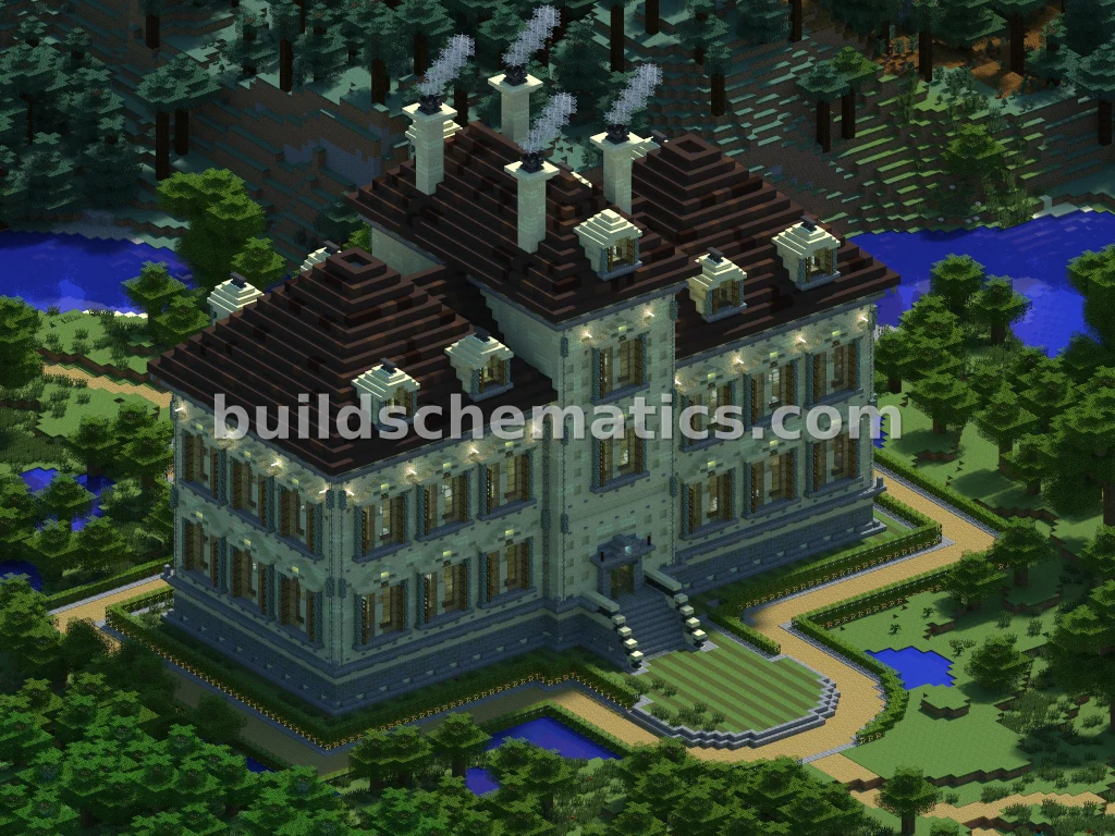 Tintin Mansion Exterior Build